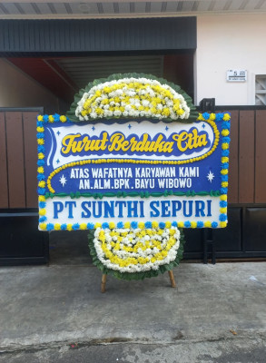 Papan Bunga Duka di Ekadide